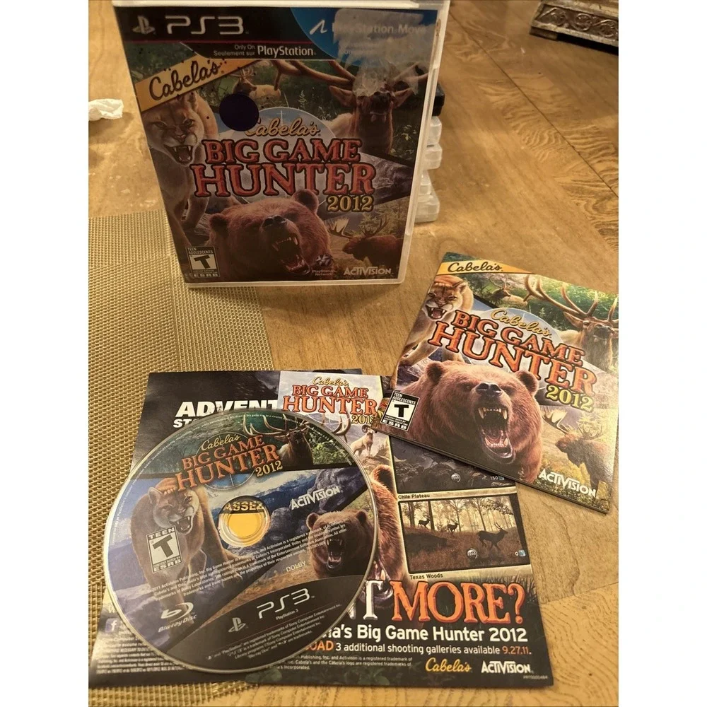 Cabela's Big Game Hunter 2012 (Sony PlayStation 3) PS3 Game CIB Manual